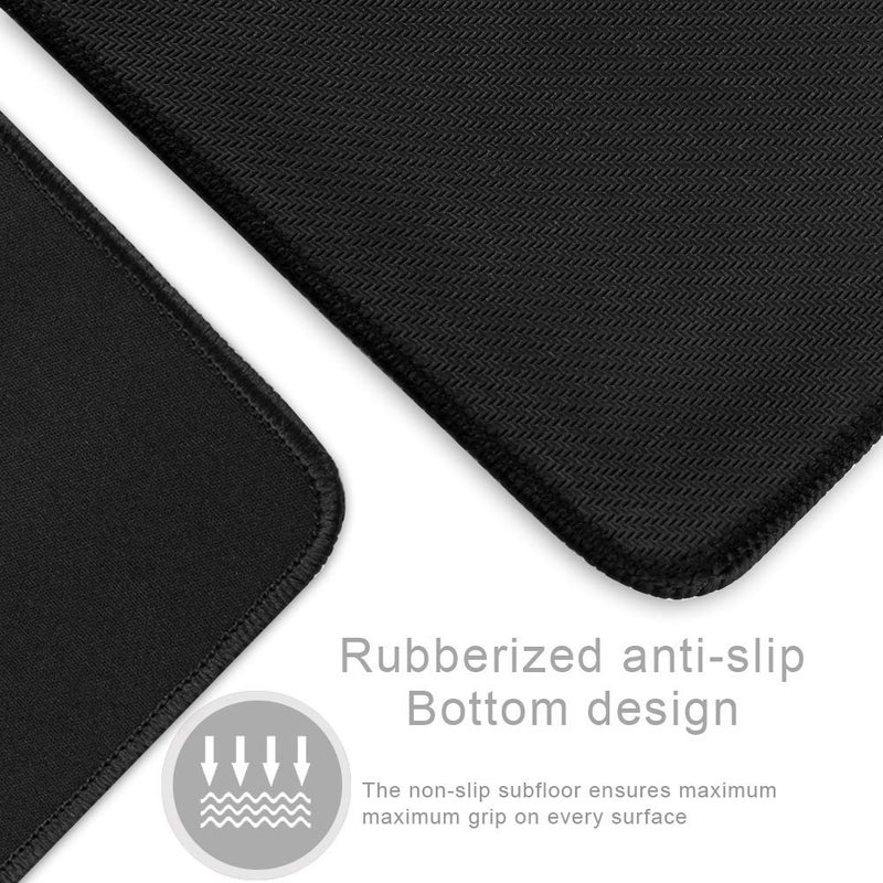 YEBMoo Extra Large Gaming Mouse Pads/Extended Protective Office Desk Mouse Mat Non-Slip Professional Precision Tracking Surface (23.6" x 11.8") for PC Computer Laptop(60x30 Black001) - Image 4